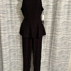 Elegant Black Lace Jumpsuit by kensie